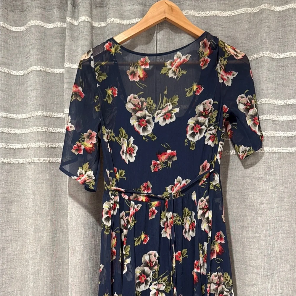 Abercrombie Floral Maxi Dress with front Slit